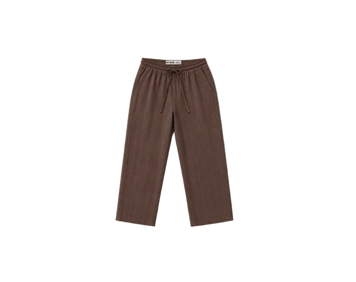 Relaxed-Fit Trousers – Brown
