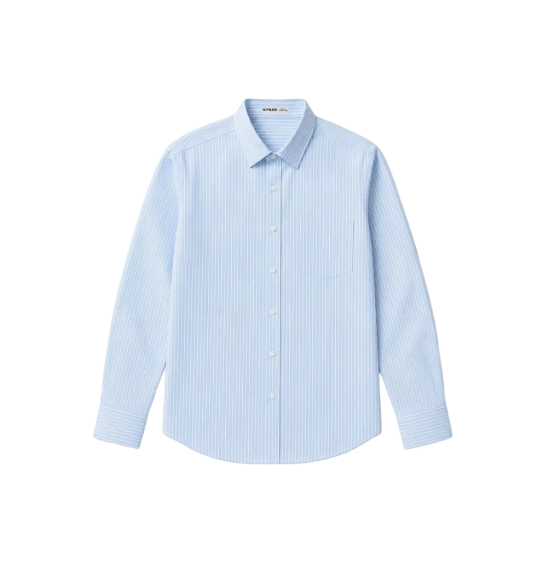 Sky Blue Vertical Stripe Shirt