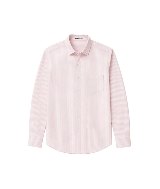 Pink Vertical Stripe Shirt